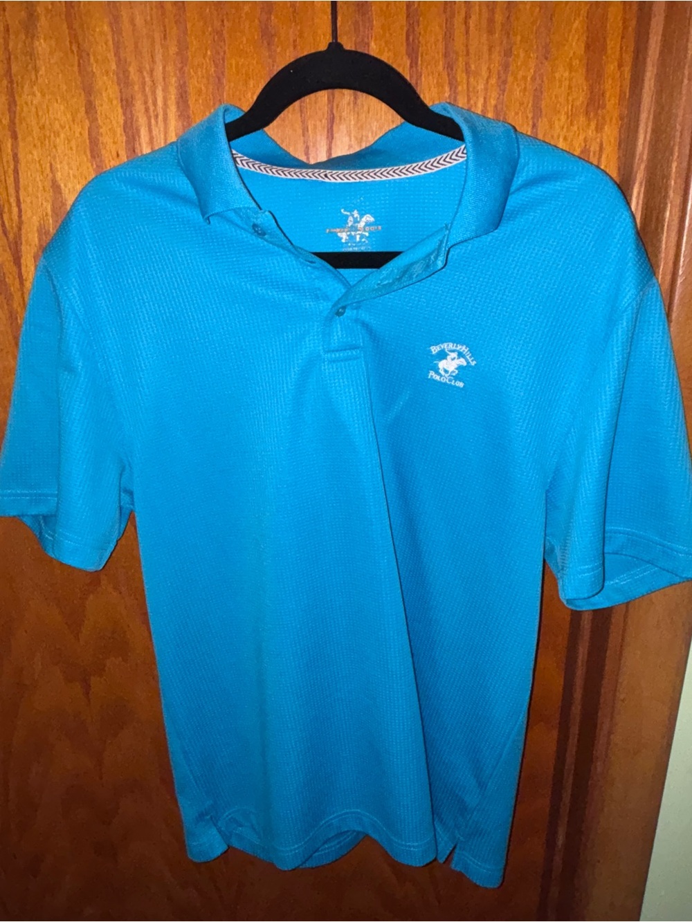 Beverly Hills Polo Club Men's Bright Teal Polo Shirt